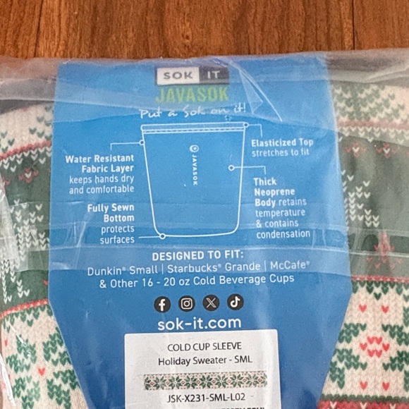 Holiday Sweater Java Sok - Picture 3 of 4